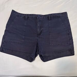 Anthropologie Sanctuary Navy Blue Chino Shorts Size 30